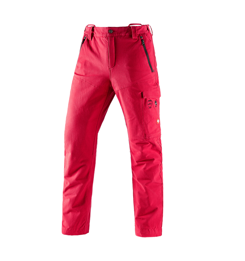 Spodnie robocze: Spodnie do pasa antyprz.dla leśn. e.s.cotton touch + ognistoczerwony 2
