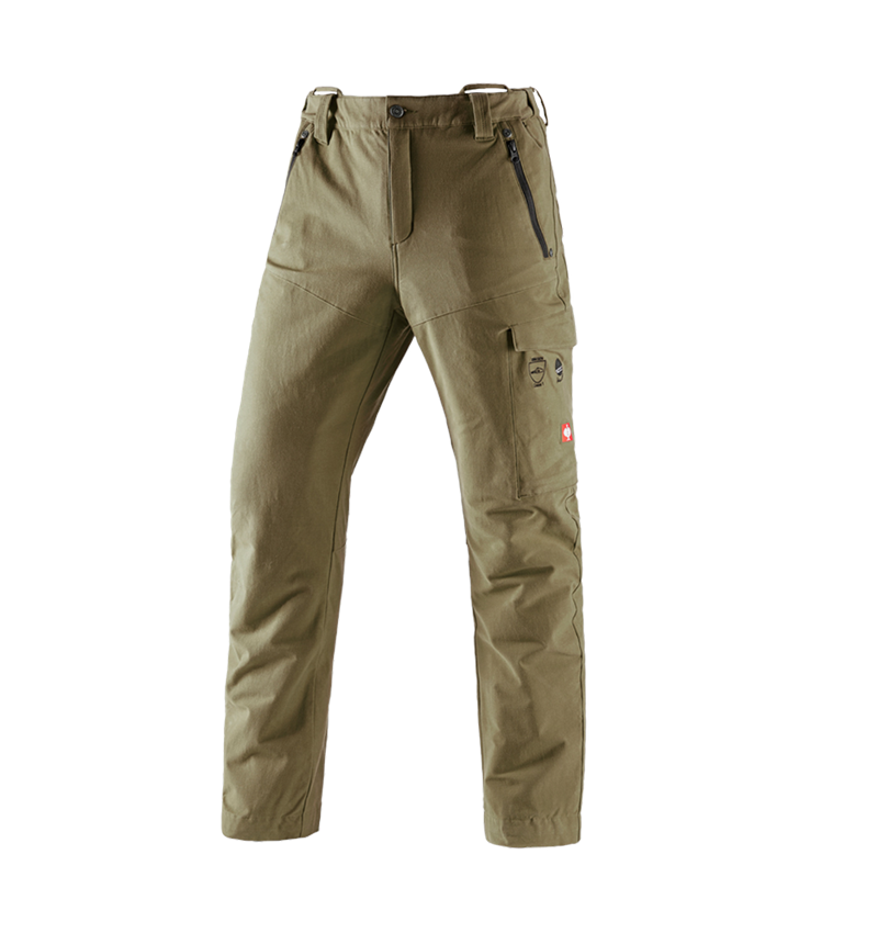 Spodnie robocze: Spodnie do pasa antyprz.dla leśn. e.s.cotton touch + błotnista zieleń 2