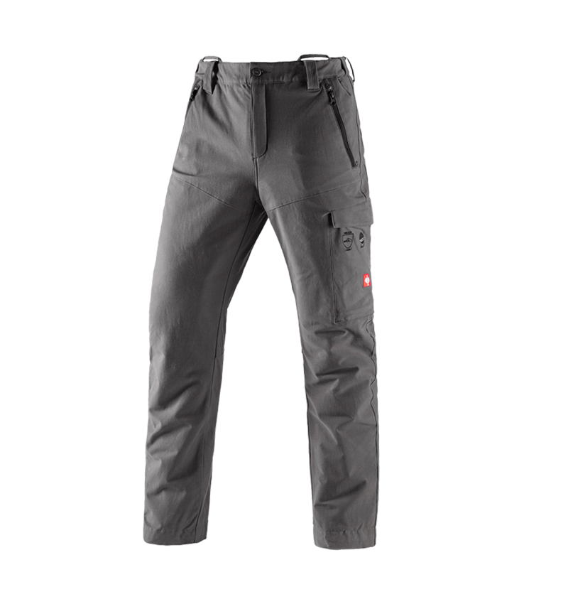 Spodnie robocze: Spodnie do pasa antyprz.dla leśn. e.s.cotton touch + karbonowym szary 2