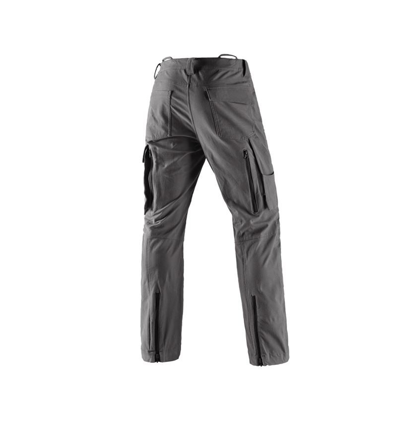 Spodnie robocze: Spodnie do pasa antyprz.dla leśn. e.s.cotton touch + karbonowym szary 3