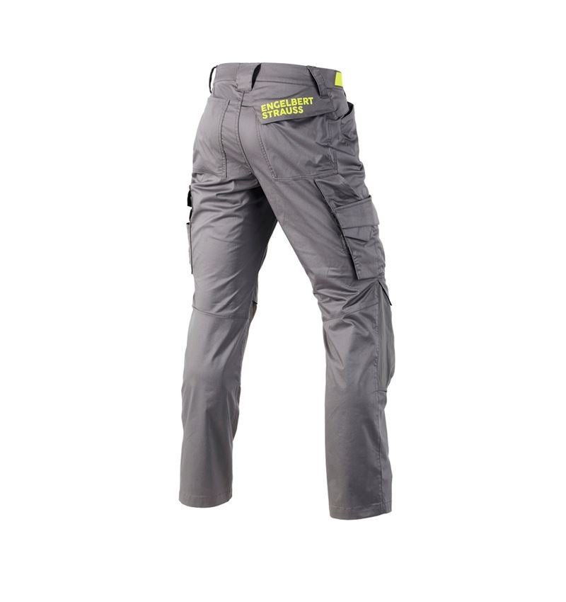 Spodnie robocze: Spodnie do pasa e.s.trail + szary bazaltowy/żółty acid 3