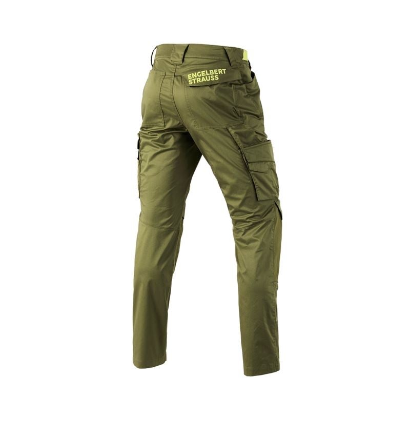 Spodnie robocze: Spodnie do pasa e.s.trail + zielony jałowcowy/zielony limonkowy 4