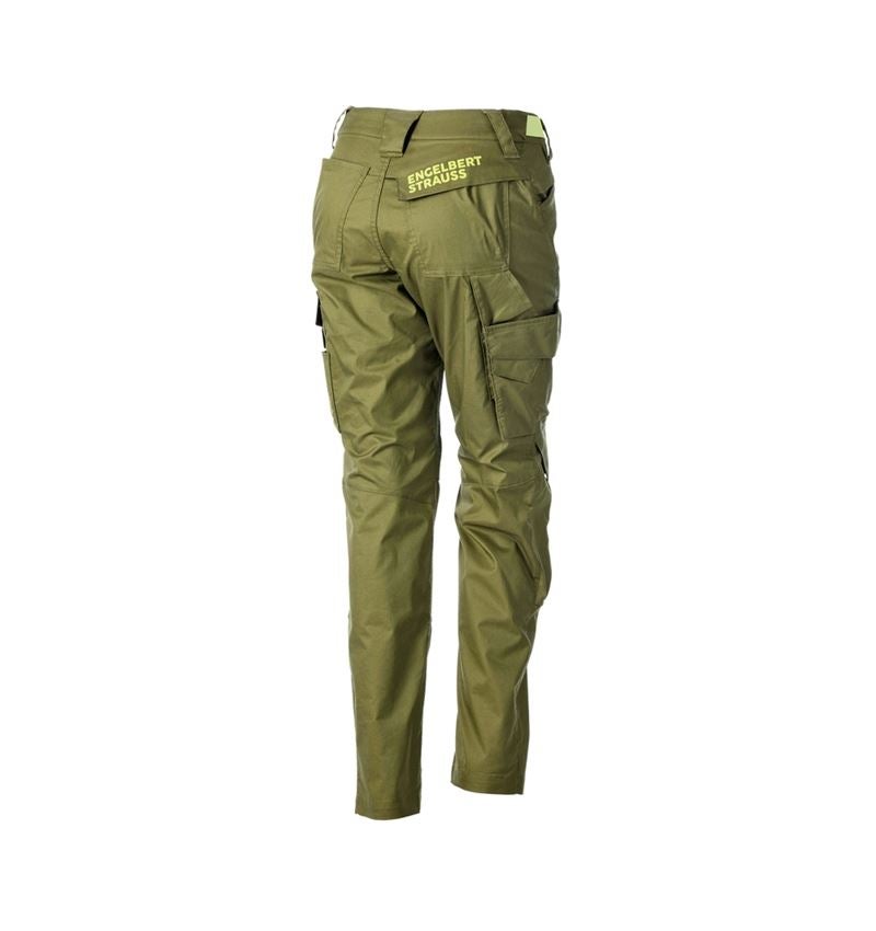 Spodnie robocze: Spodnie do pasa e.s.trail, damskie + zielony jałowcowy/zielony limonkowy 4