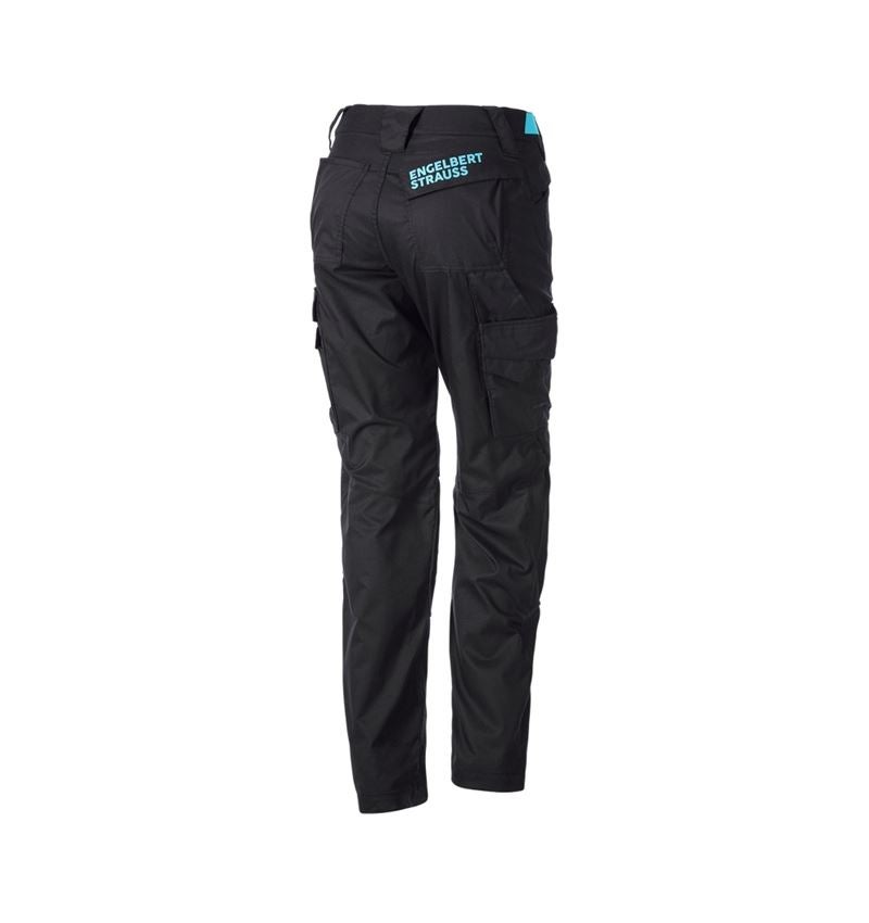 Spodnie robocze: Spodnie do pasa e.s.trail, damskie + czarny/lapisowy turkus 5