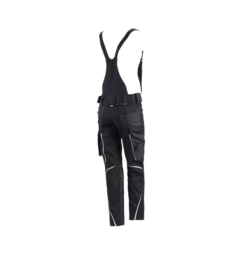 Spodnie robocze: Ogrodniczki damske e.s.motion 2020 + czarny/platynowy 3