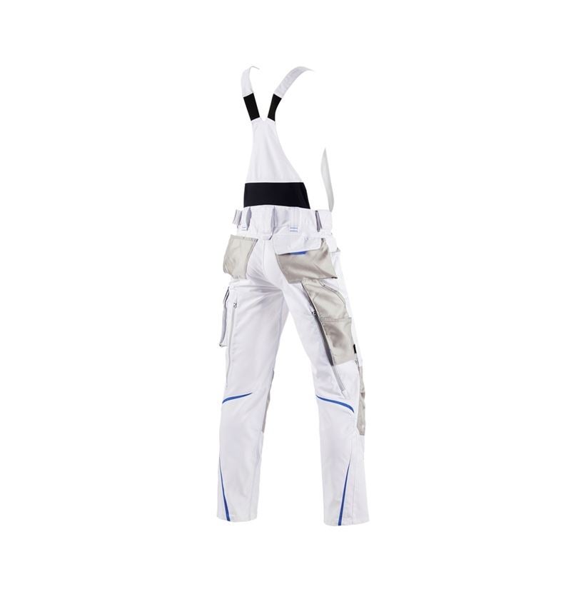 Spodnie robocze: Ogrodniczki e.s.motion 2020 + biały/niebieski chagall 3
