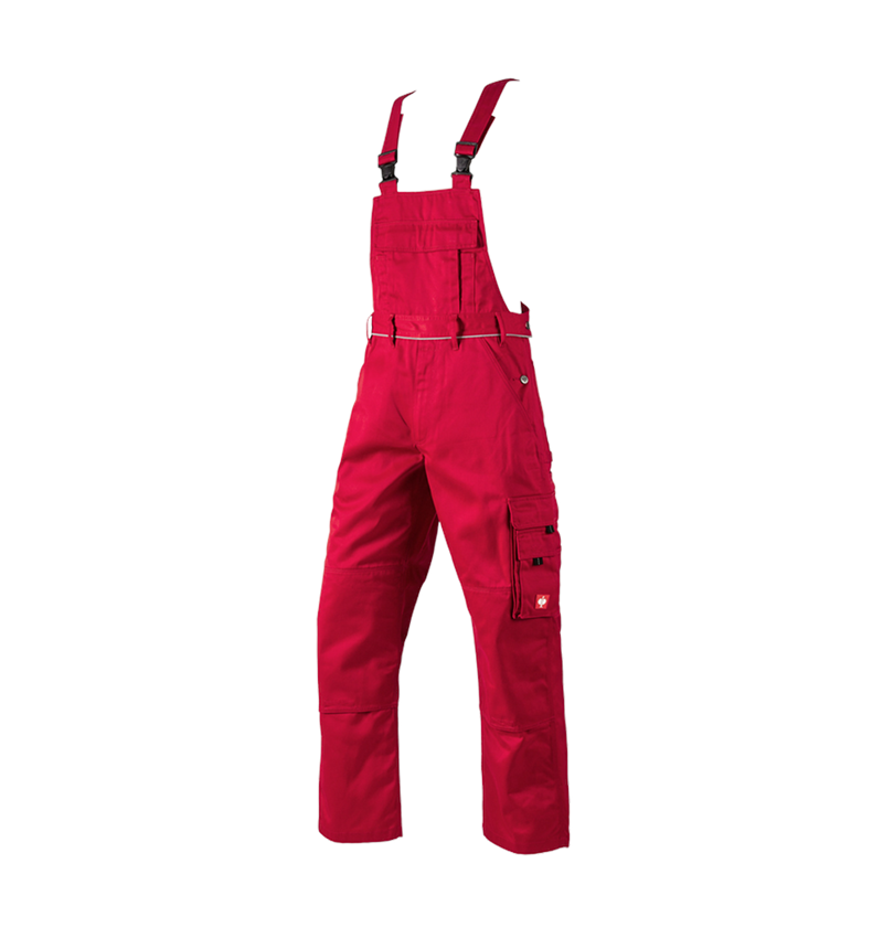 Spodnie robocze: Ogrodniczki e.s.classic + czerwony 2