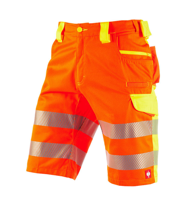 Spodnie robocze: Szorty ostrzegawcze e.s.motion 2020 + pomarańczowy ostrzegawczy/żółty ostrzegawczy 2