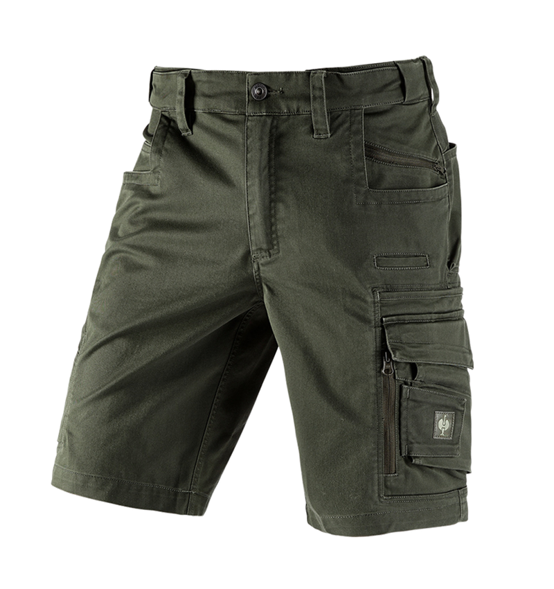 Spodnie robocze: Szorty e.s.motion ten + zielony kamuflażowy 2