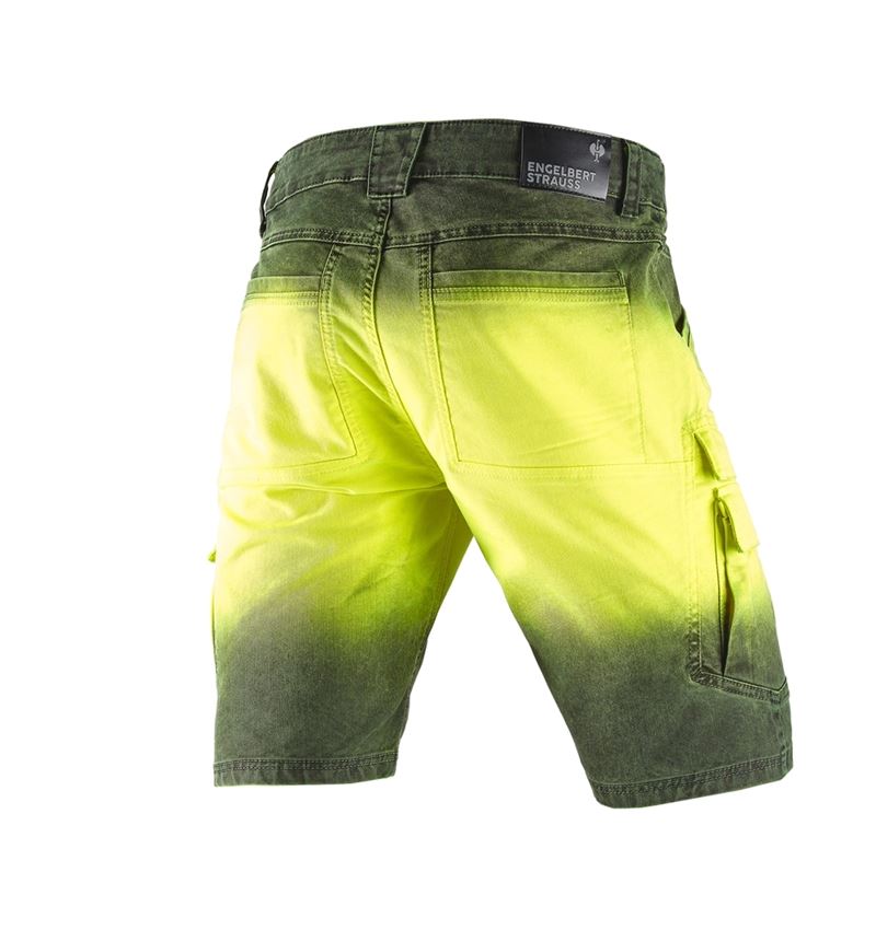 Spodnie robocze: e.s. Szorty color sprayer + żółty ostrzegawczy/czarny 3