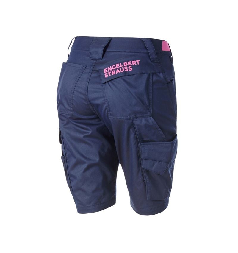 Spodnie robocze: Szorty e.s.trail, damskie + niebieski marine/różowy tara 6