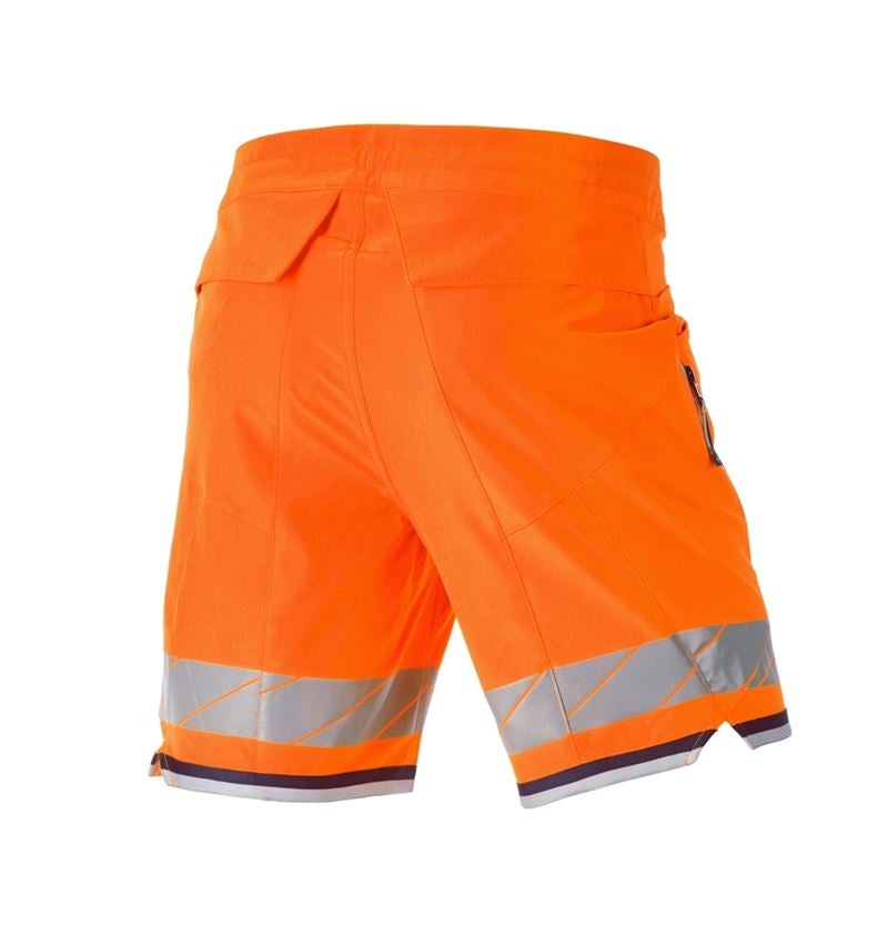 Spodnie robocze: Szorty funkcyjne odblaskowe e.s.ambition + pomarańczowy ostrzegawczy/granatowy 9