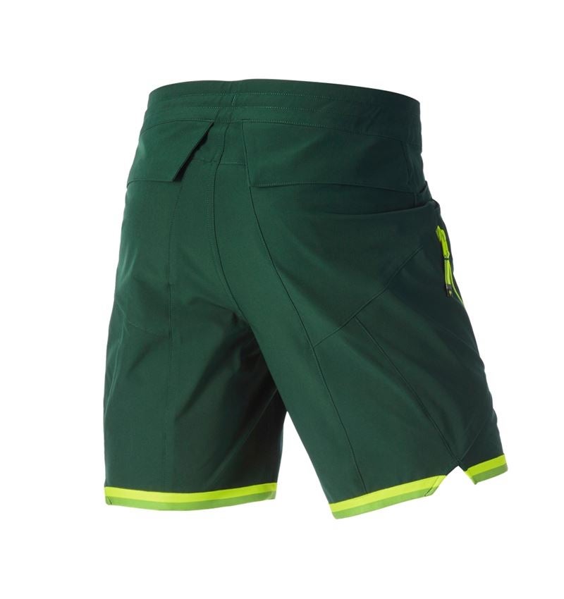 Spodnie robocze: Szorty e.s.ambition + zielony/żółty ostrzegawczy 7
