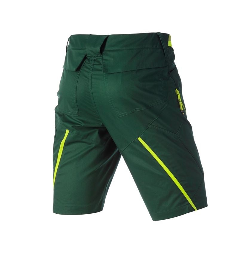Spodnie robocze: Szorty wielokieszeniowe e.s.ambition + zielony/żółty ostrzegawczy 7