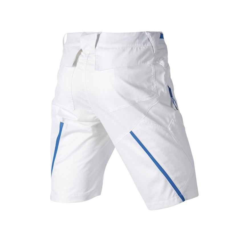 Spodnie robocze: Szorty wielokieszeniowe e.s.ambition + biały/niebieski chagall 7