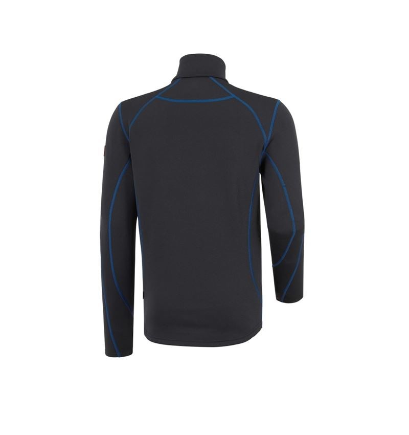 Koszulki | Pulower | Koszule: Bluza Troyer funkc. thermo stretch e.s.motion 2020 + grafitowy/niebieski chagall 3