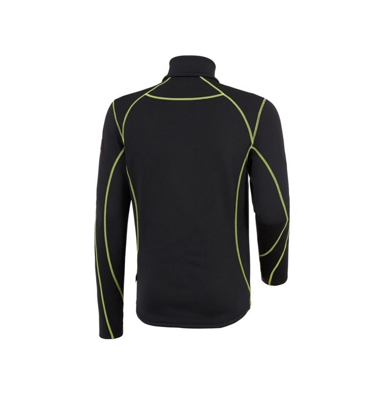 Koszulki | Pulower | Koszule: Bluza Troyer funkc. thermo stretch e.s.motion 2020 + czarny/żółty ostrzegawczy/pomarańczowy ostrzegawczy 3