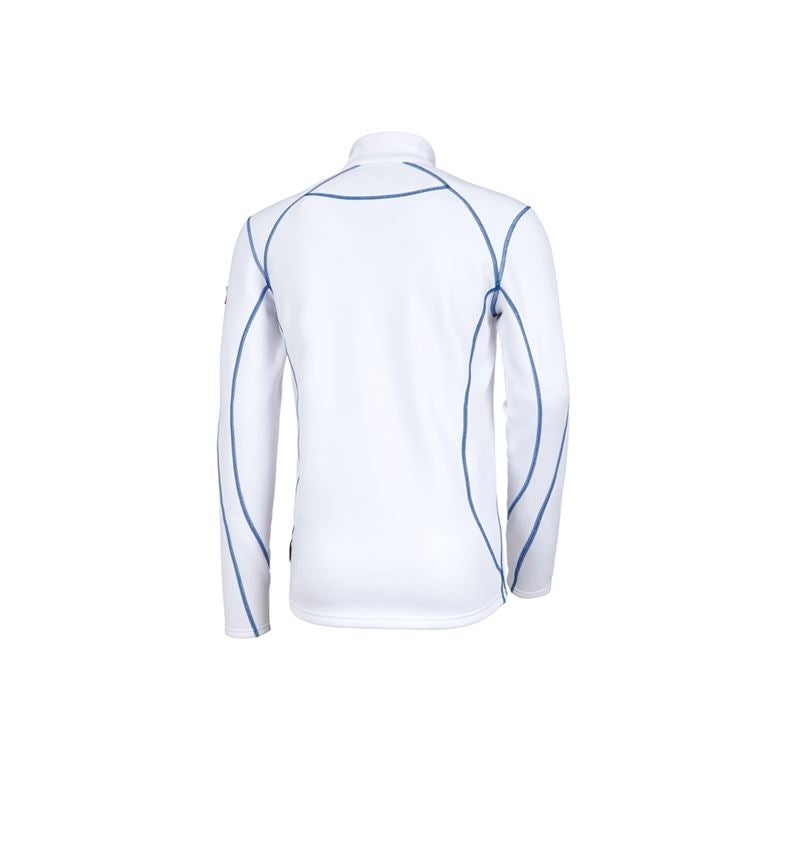 Koszulki | Pulower | Koszule: Bluza Troyer funkc. thermo stretch e.s.motion 2020 + biały/niebieski chagall 3