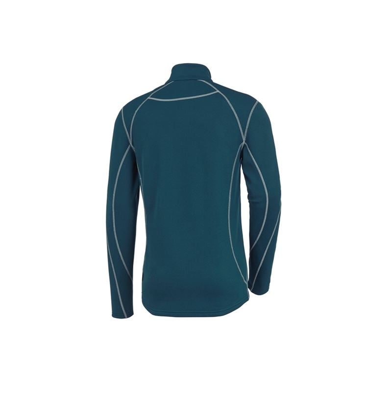Koszulki | Pulower | Koszule: Bluza Troyer funkc. thermo stretch e.s.motion 2020 + niebieski morski/platynowy 3