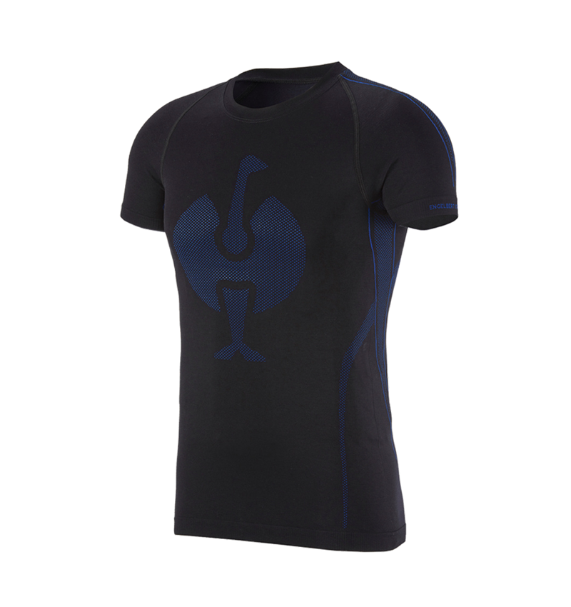 Chłód: e.s. Koszulka funkcyjna seamless – warm + czarny/niebieski chagall 1