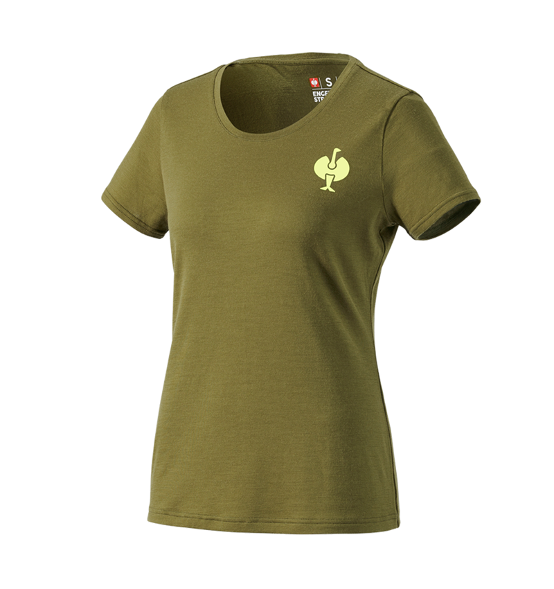 Tematy: Koszulka Merino e.s.trail, damska + zielony jałowcowy/zielony limonkowy 4
