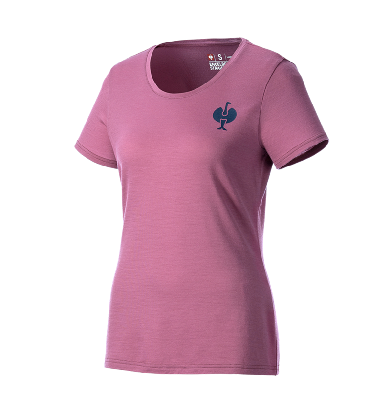 Odzież: Koszulka Merino e.s.trail, damska + różowy tara/niebieski marine 5