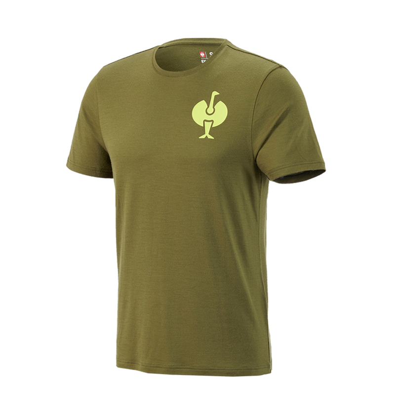 Koszulki | Pulower | Koszule: Koszulka Merino e.s.trail + zielony jałowcowy/zielony limonkowy 3
