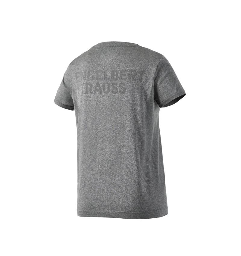 Koszulki | Pulower | Bluzki: Koszulka seamless e.s.trail, damska + szary bazaltowy melanżowy 4