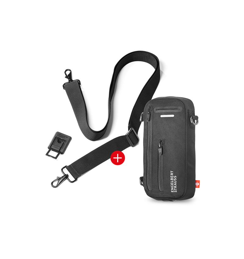 Akcesoria: ZESTAW: e.s. phone leash + bag + czarny