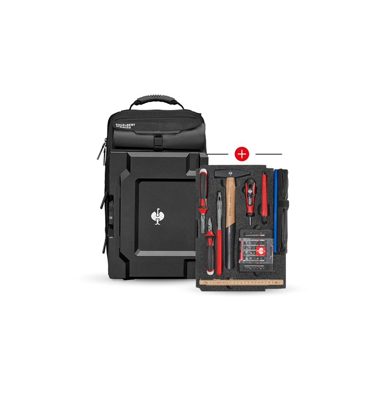 System STRAUSSbox: Wkład Uniwersalny Classic + plecak STRAUSSbox + czarny