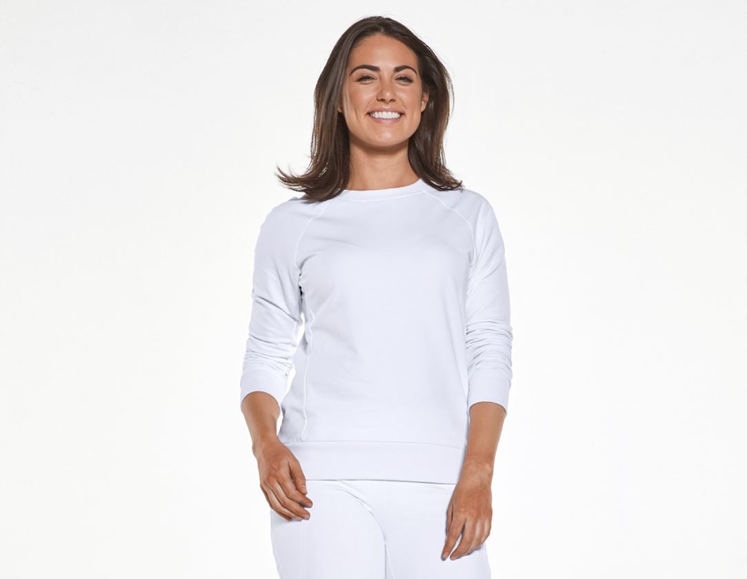 Koszulki | Pulower | Bluzki: e.s. Bluza cotton stretch, damska + biały