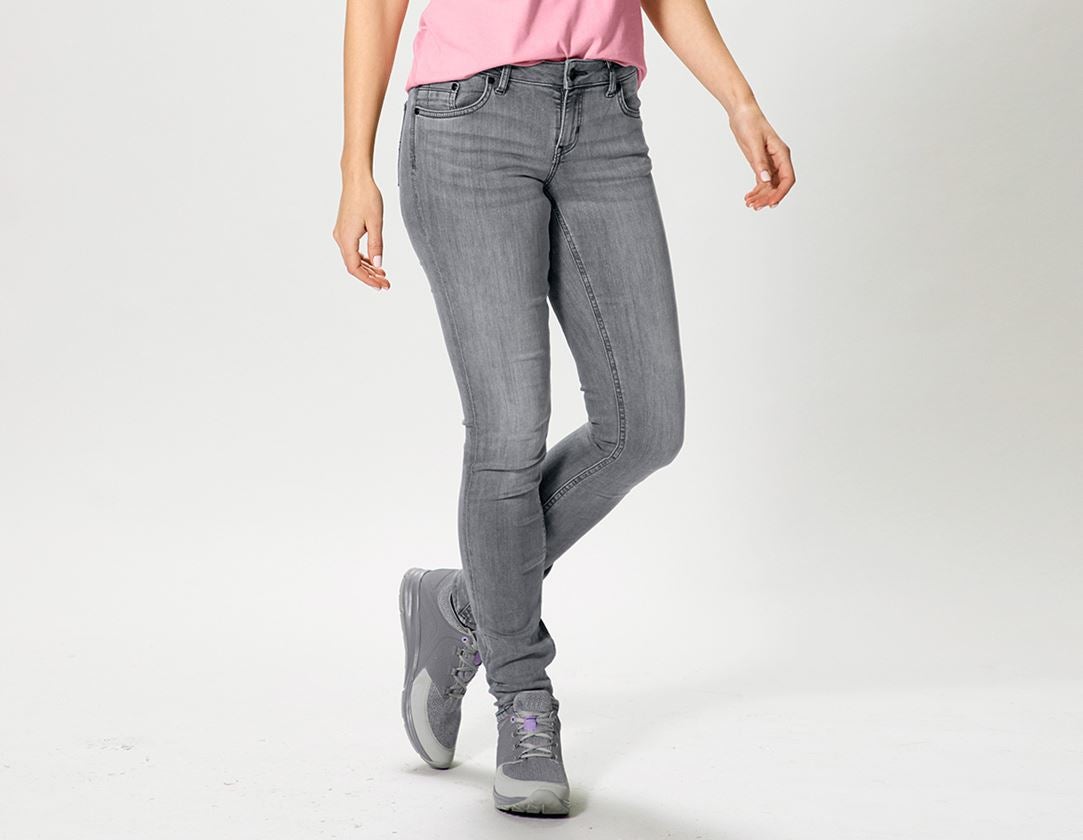Spodnie robocze: e.s. Jeansy 5-kieszeniowe stretch, damskie + graphitewashed