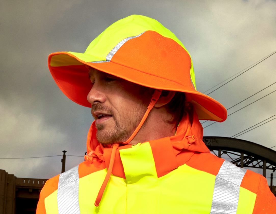 Tematy: Funkcyjny kapelusz p. deszczowy e.s.motion 2020 + żółty ostrzegawczy/pomarańczowy ostrzegawczy 1