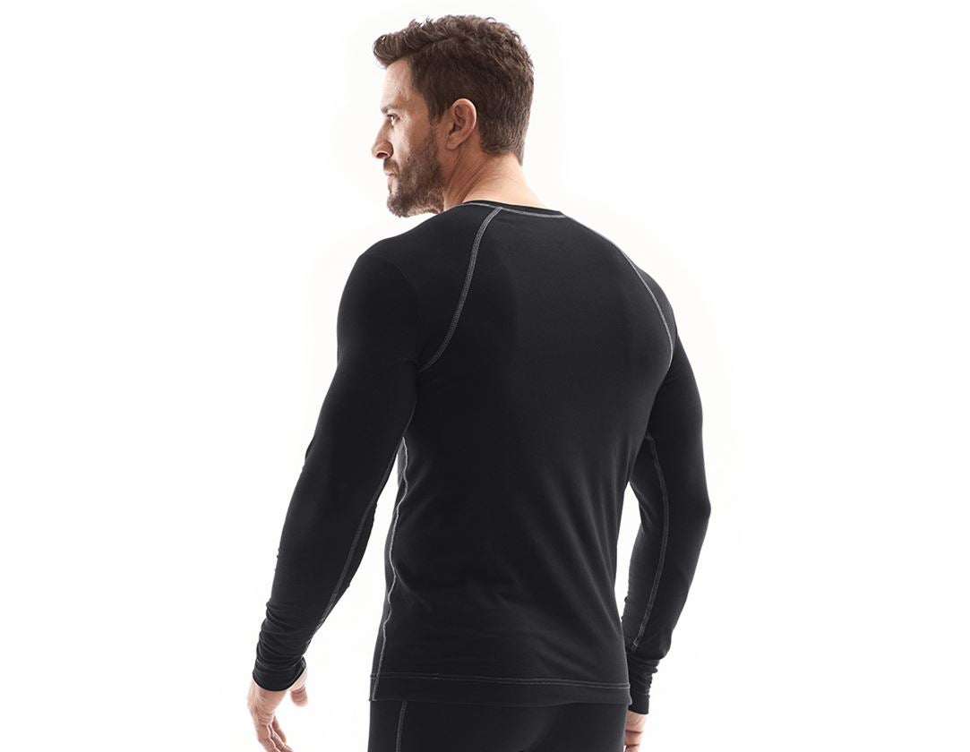 Bielizna | Odzież termoaktywna: e.s. cotton stretch Bluzka długi rękaw + czarny 1