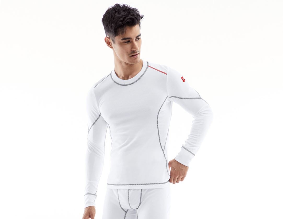 Bielizna | Odzież termoaktywna: e.s. Bluzka funkcyjna z długim rękawem basis-light + biały 1