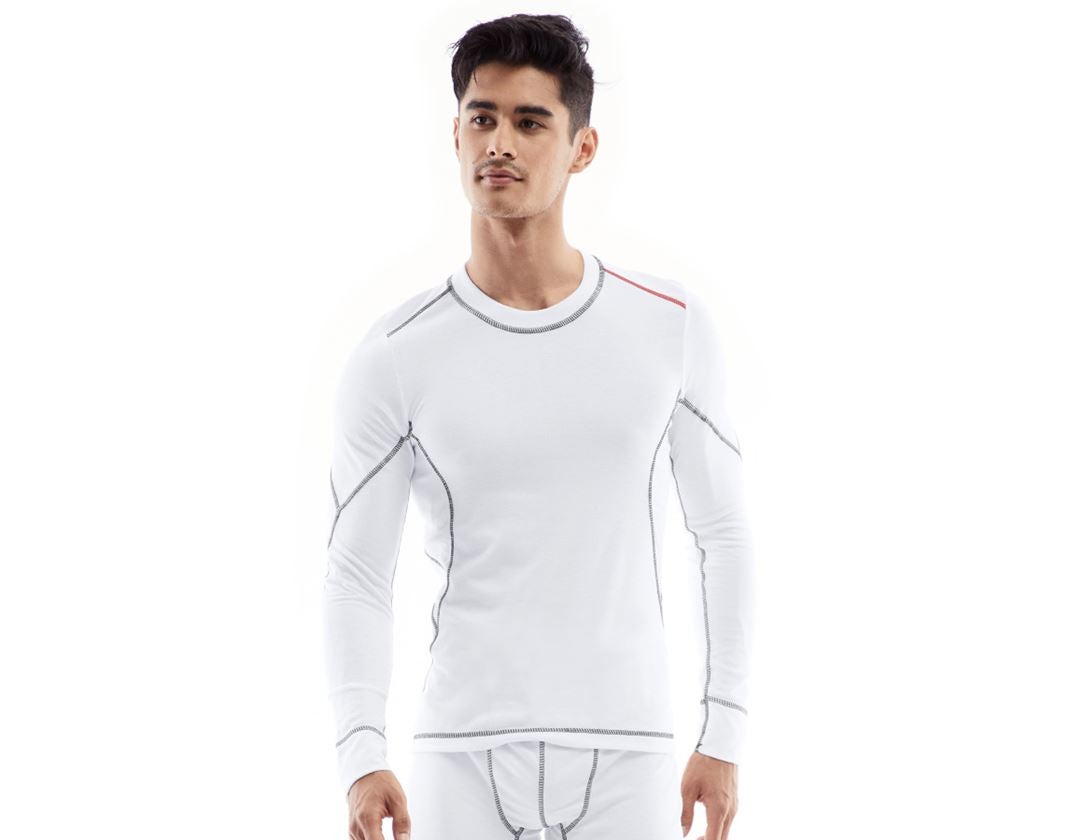 Bielizna | Odzież termoaktywna: e.s. Bluzka funkcyjna z długim rękawem basis-light + biały