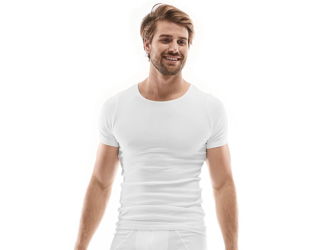 Bielizna | Odzież termoaktywna: e.s. Koszulka cotton rib + biały