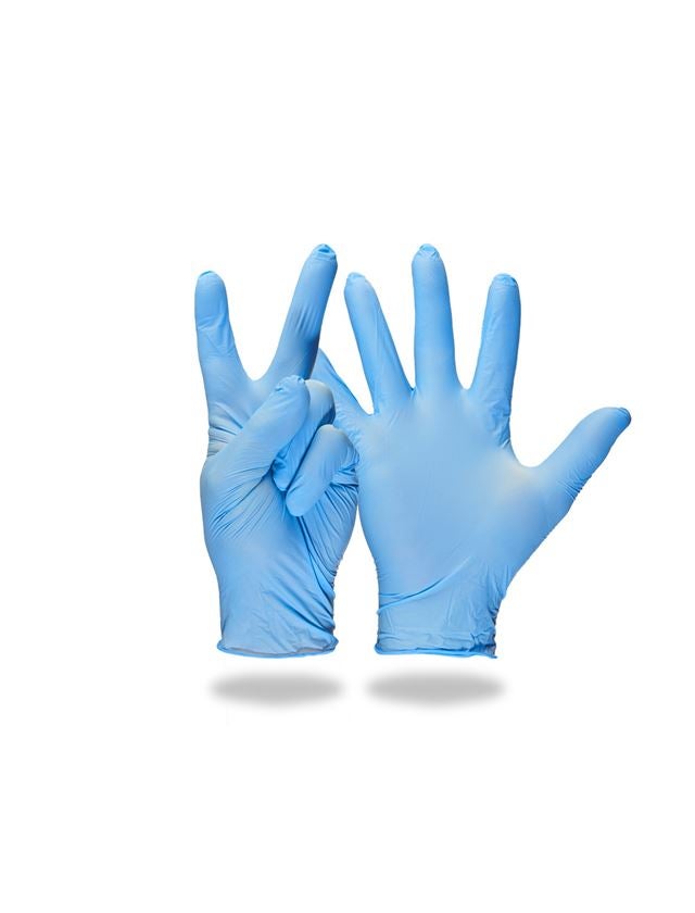 Rękawiczki jednorazowe: Jednoraz. rękawice nitryl. do bad. lek., bezpudr. + niebieski