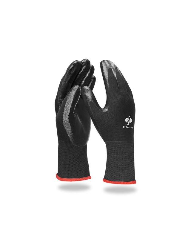 Rękawice powlekane: Rękawice nitrylowe Flexible + czarny