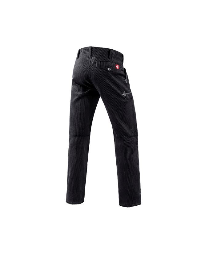 Spodnie robocze: e.s. Spodnie rzemieśl. z gr.sztruksu, b.rozsz.nog. + czarny 2