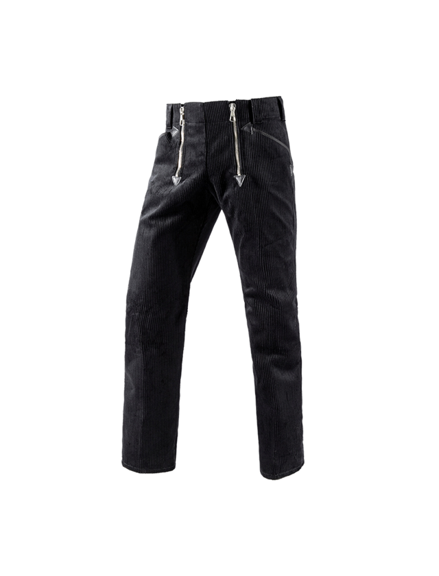 Spodnie robocze: e.s. Spodnie rzemieśl. z gr.sztruksu, b.rozsz.nog. + czarny 1