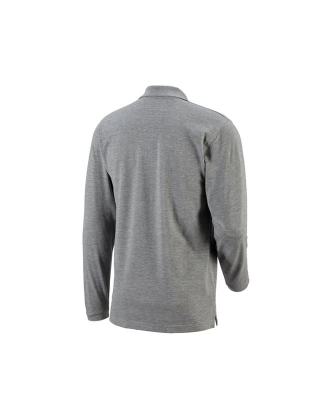 Koszulki | Pulower | Koszule: e.s. Koszulka polo długi rękaw cotton Pocket + szary melanżowy 1
