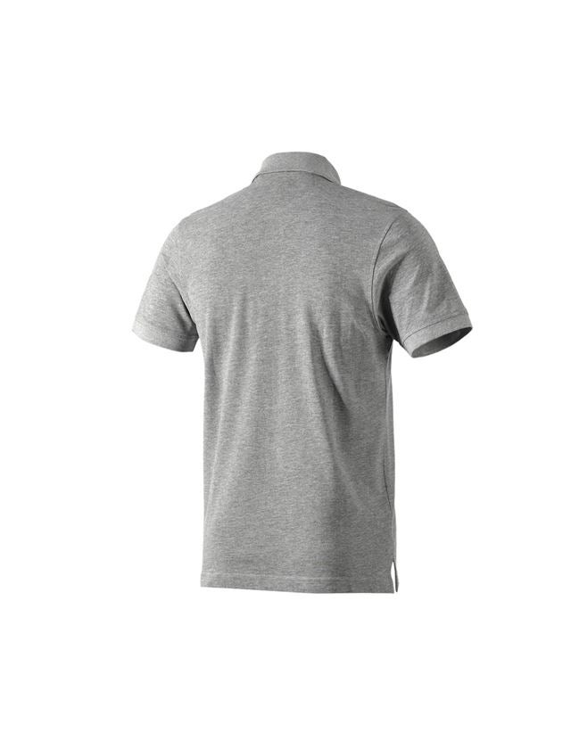 Koszulki | Pulower | Koszule: e.s. Koszulka polo cotton Pocket + szary melanżowy 1