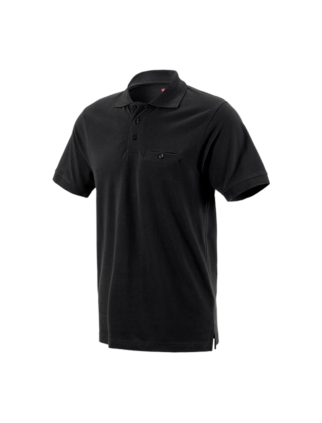 Koszulki | Pulower | Koszule: e.s. Koszulka polo cotton Pocket + czarny 2