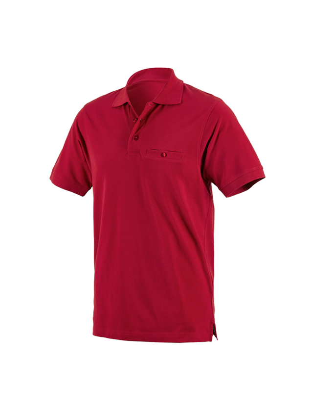 Tematy: e.s. Koszulka polo cotton Pocket + czerwony