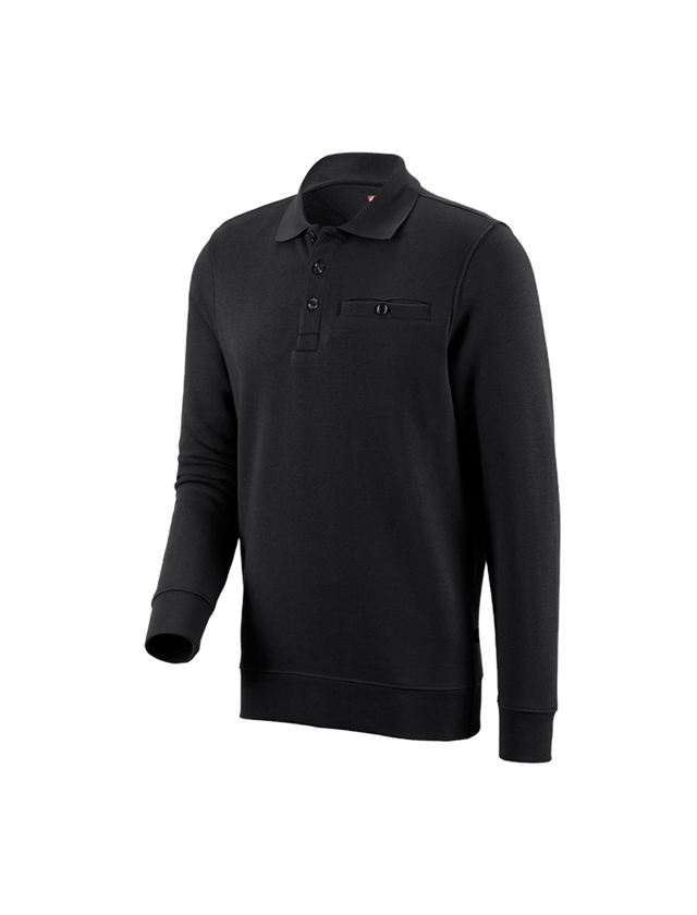 Koszulki | Pulower | Koszule: e.s. Bluza poly cotton Pocket + czarny 1