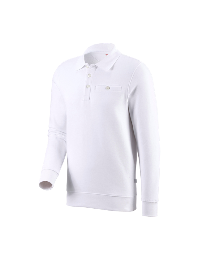 Koszulki | Pulower | Koszule: e.s. Bluza poly cotton Pocket + biały