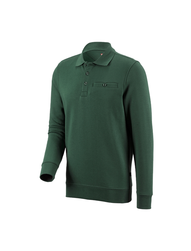 Koszulki | Pulower | Koszule: e.s. Bluza poly cotton Pocket + zielony