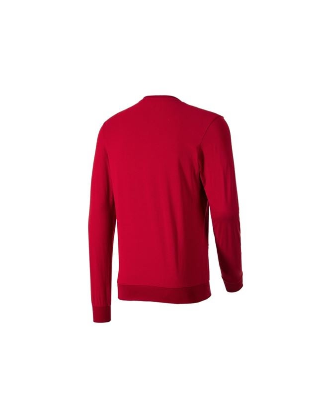 Koszulki | Pulower | Koszule: e.s. Bluzka długi rękaw cotton stretch + ognistoczerwony 1
