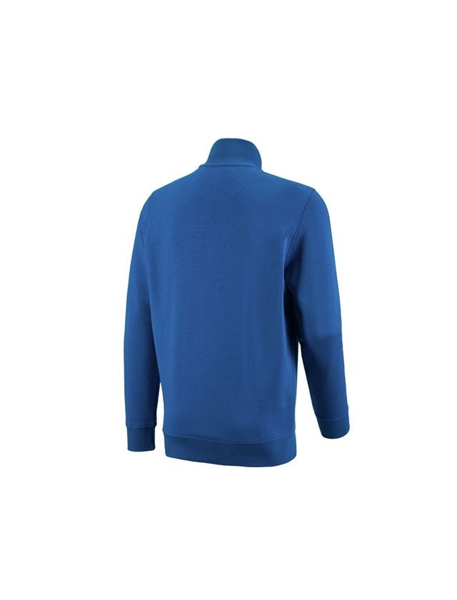 Koszulki | Pulower | Koszule: e.s. Bluza z dekoltem na suwak poly cotton + niebieski chagall 1